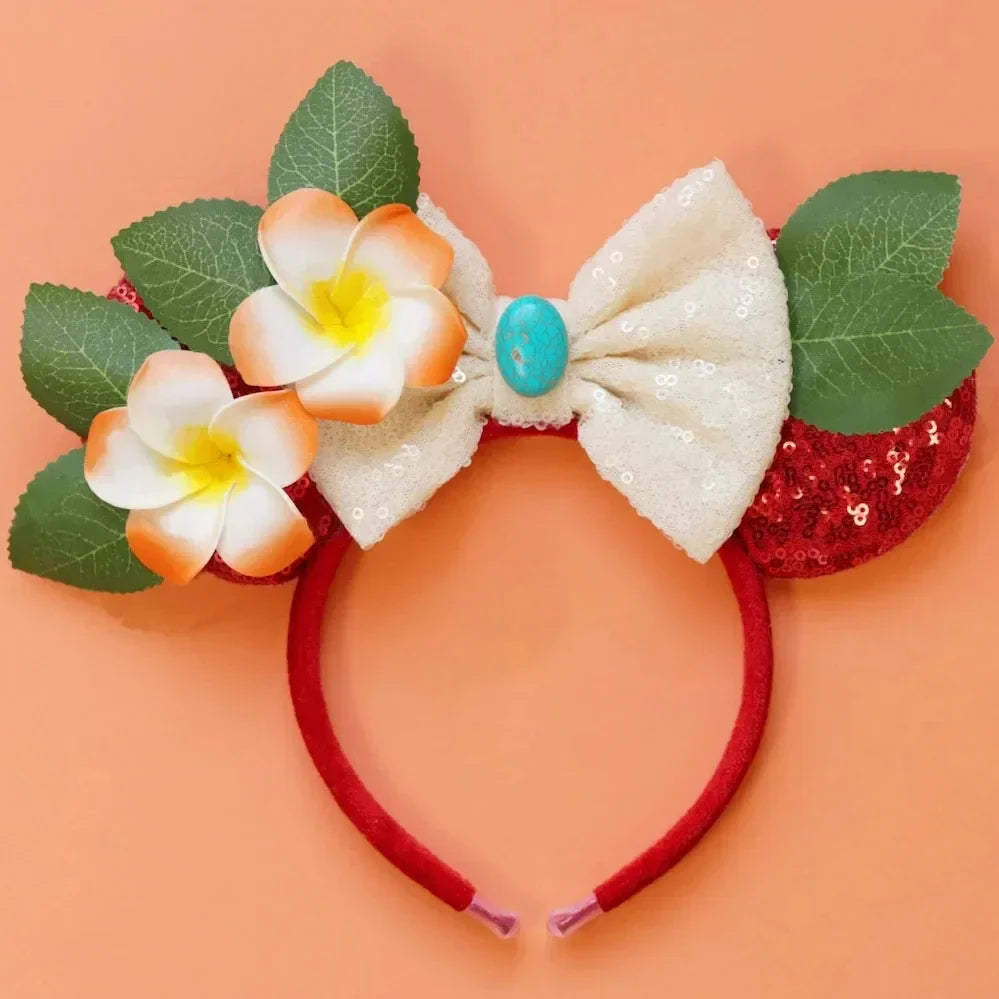 Disney Mickey Mouse Hairbands Frozen Ear Headband for Adults Anna Elsa Snowman Olaf Headwear Women Kids Girls Hair Accessories