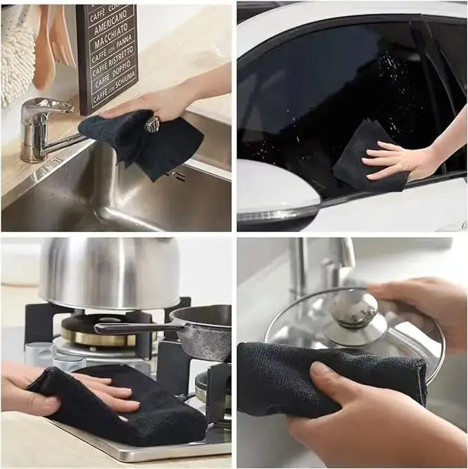 1-10pcs Thicken Microfiber Cleaning Cloths Lint Free Microfiber Cleaning Towel Cloths Reusable Cleaning Towels for Car Window