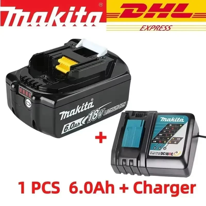 100% original Makita 18V 6.0Ah Rechargeable Battery ,For Makita BL1830 BL1830B BL1840 BL1840B BL1850 BL1850B Power Tools Battery