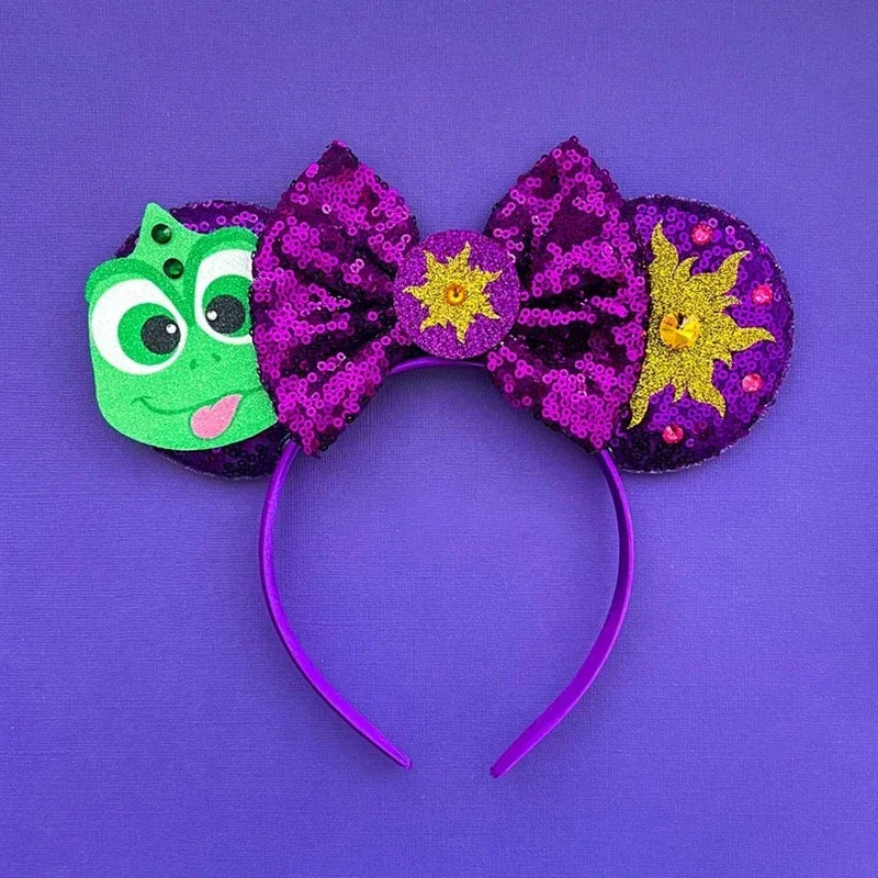 Disney Mickey Mouse Hairbands Frozen Ear Headband for Adults Anna Elsa Snowman Olaf Headwear Women Kids Girls Hair Accessories