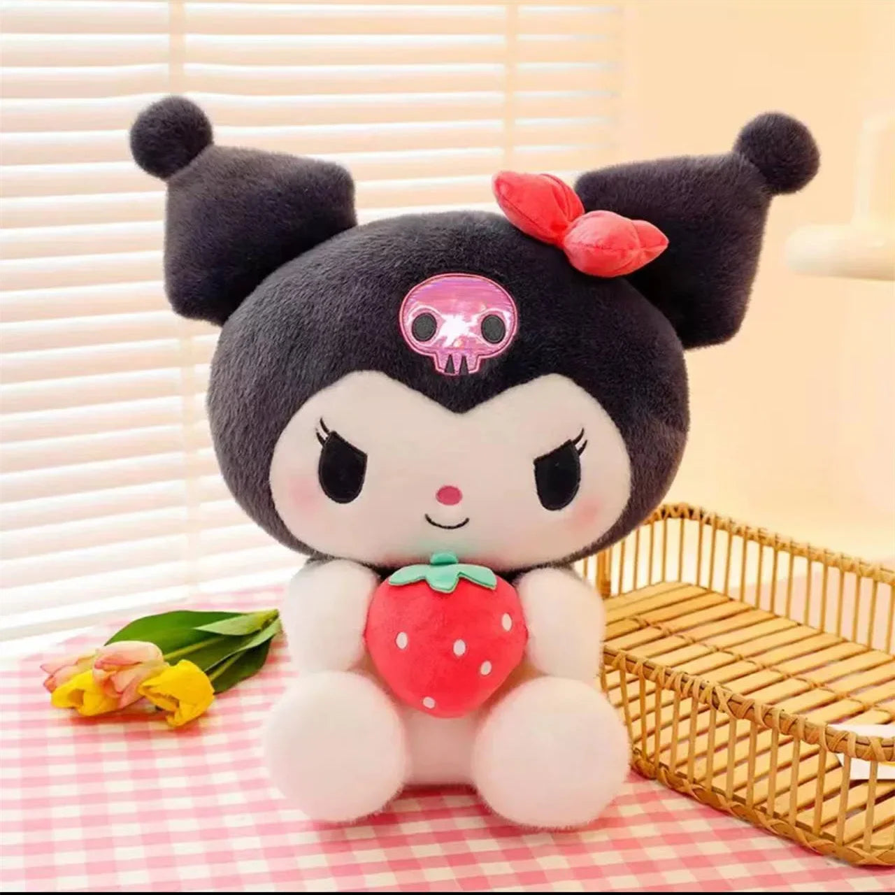 !! HOT Sanrio 25Cm Anime Kuromid Toys Kawaii Mymelody Cinnamorol Plush Soft Stuffed Animals Doll Plushie Pillow Xmas Gift Decor
