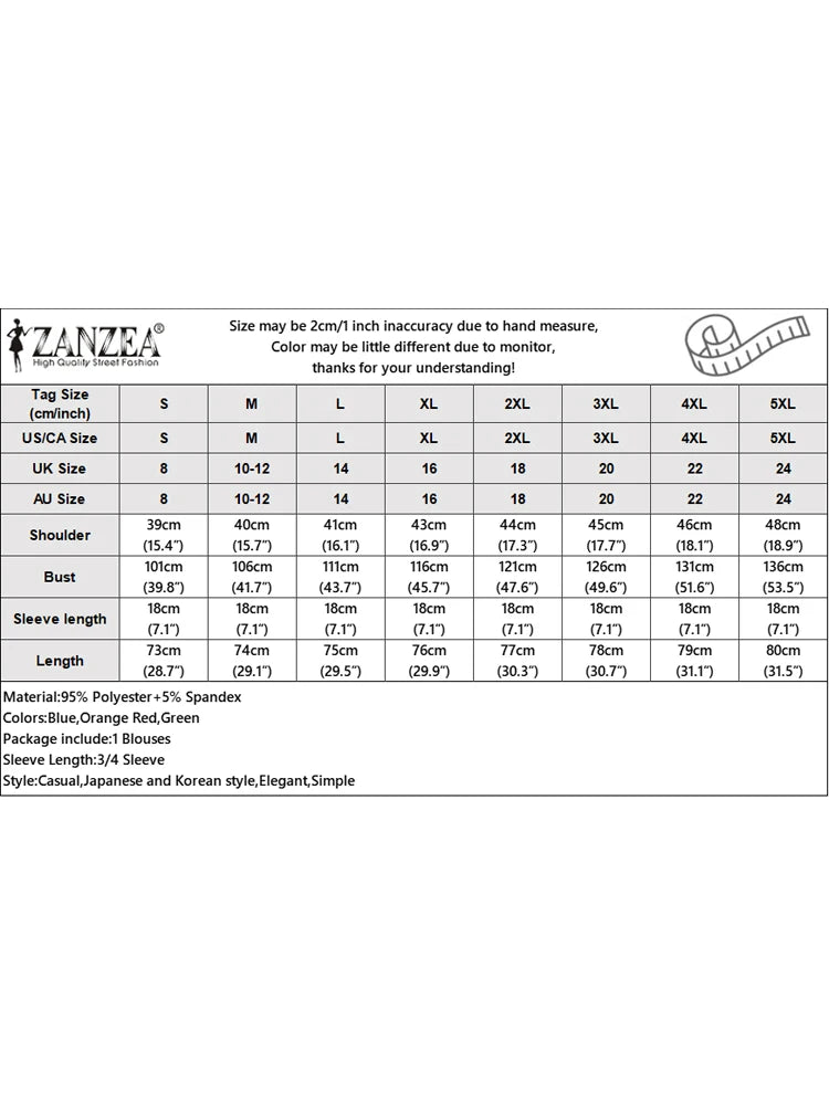 ZANZEA 2025 Fashion Summer Blouse Women Flare Sleeve Casual Tops Loose Ruffled Shirts Solid Color Elegant OL Blusas Femininas