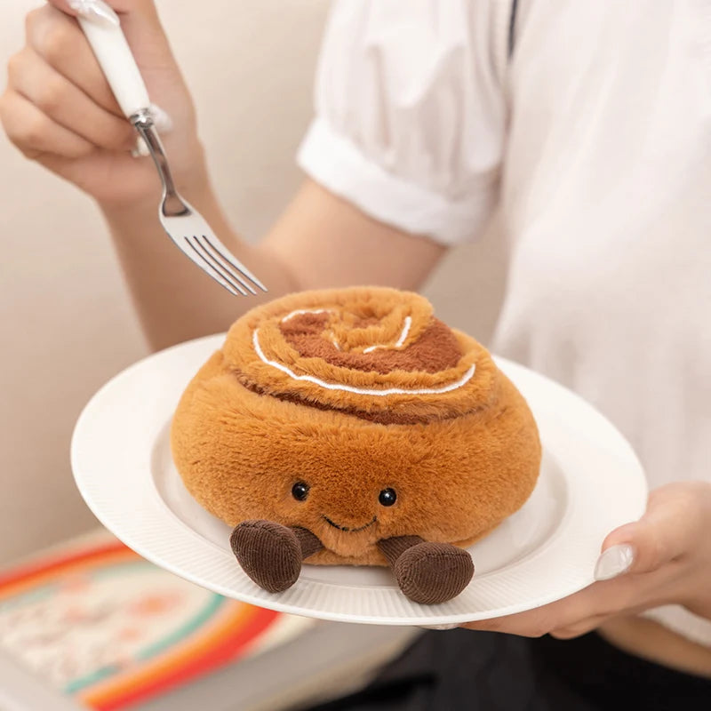 Cartoon Fun Hot Sell Cookie Plush Doll Pentant Cake Baguette Cinnamon Teapot Coffee Cup Plush Toy Home Decor Gift For Children