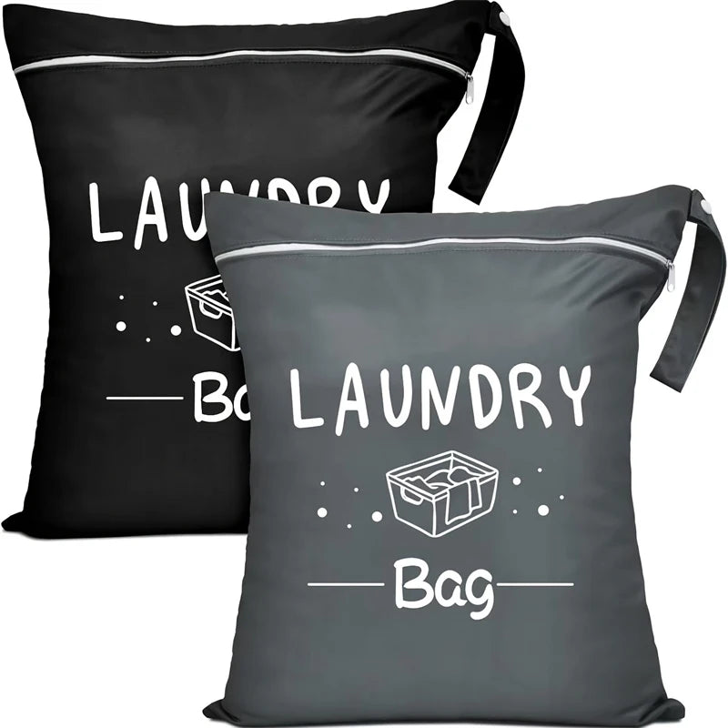 1pc Large Travel Laundry Bag Waterproof Washable Dirty Cloth Bag for Traveling Wet Dry Bag Bathing Suit Workout Bag