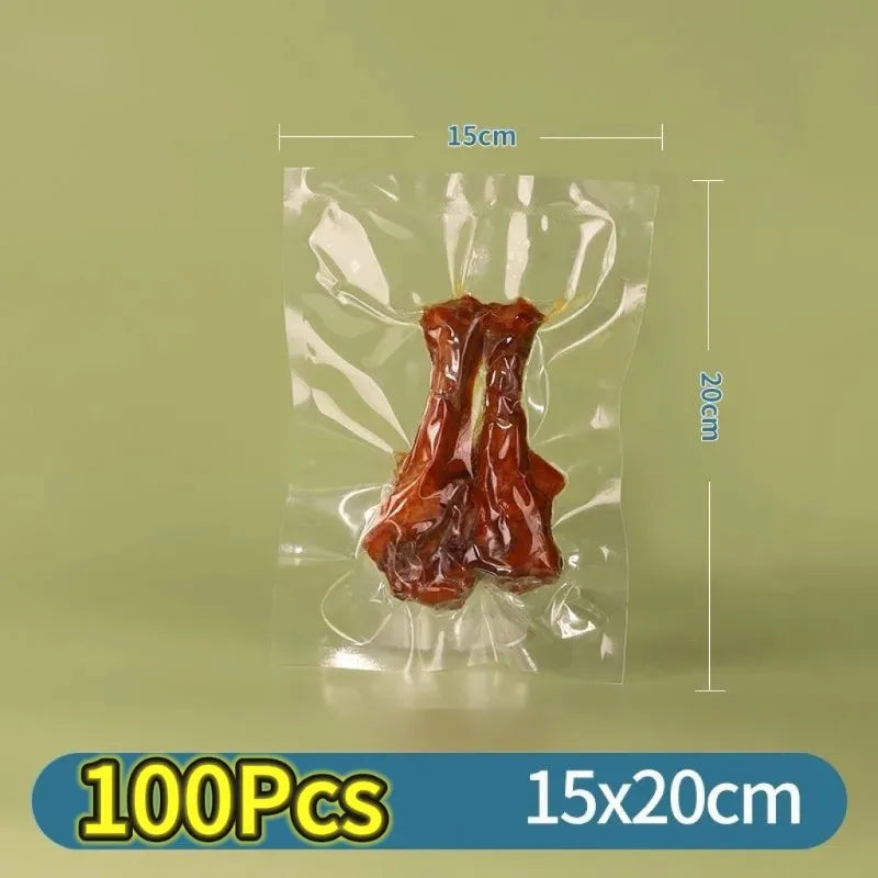 100pcs/lot Vacuum Packaging Bags Empty Food Vacuum Bags BPA-Free Vacuum Sealing Bag Vac