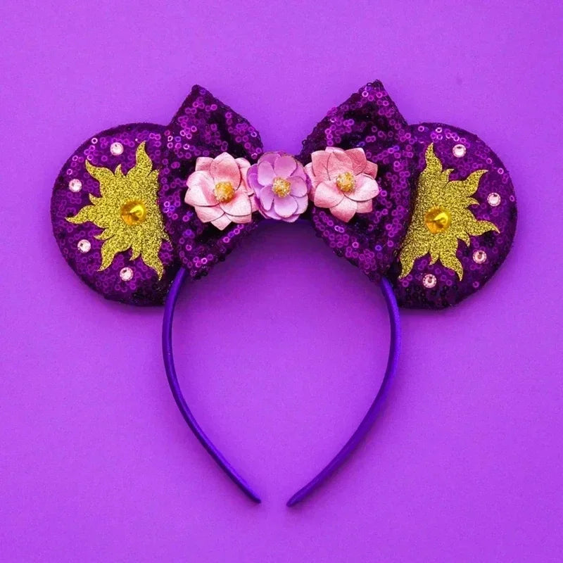 Disney Mickey Mouse Hairbands Frozen Ear Headband for Adults Anna Elsa Snowman Olaf Headwear Women Kids Girls Hair Accessories