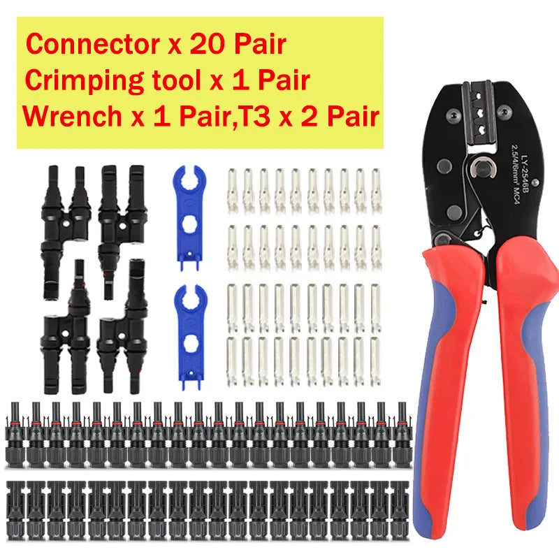 10/20/40/100/200/400Pcs Photovoltaic Solar Connector kit 1000V 30A connectors for solar panels PV/MC 2.5/4/6mm²