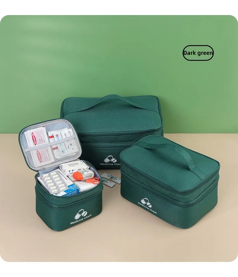 Outdoor Portable Medicine Storage Bag Home First Aid Bag Medicine Box Emergency Bag Epidemic Prevention Bag School Health Bag