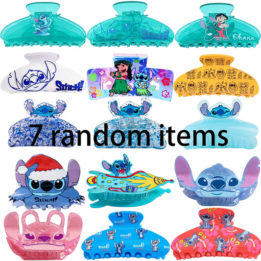 7 random Stylish Versatile Cute Steezy Hair Clip Fashionable Cartoon Hair Accessory Headwear for Kids And Adults