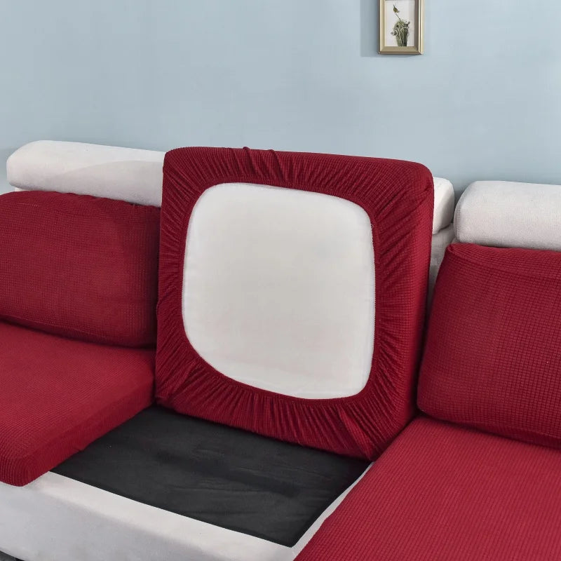 Thicken Elastic Sofa Cover For Living Room Solid Color Furniture Protector Sofa Cushion Cover slipcover Removable Couch Covers