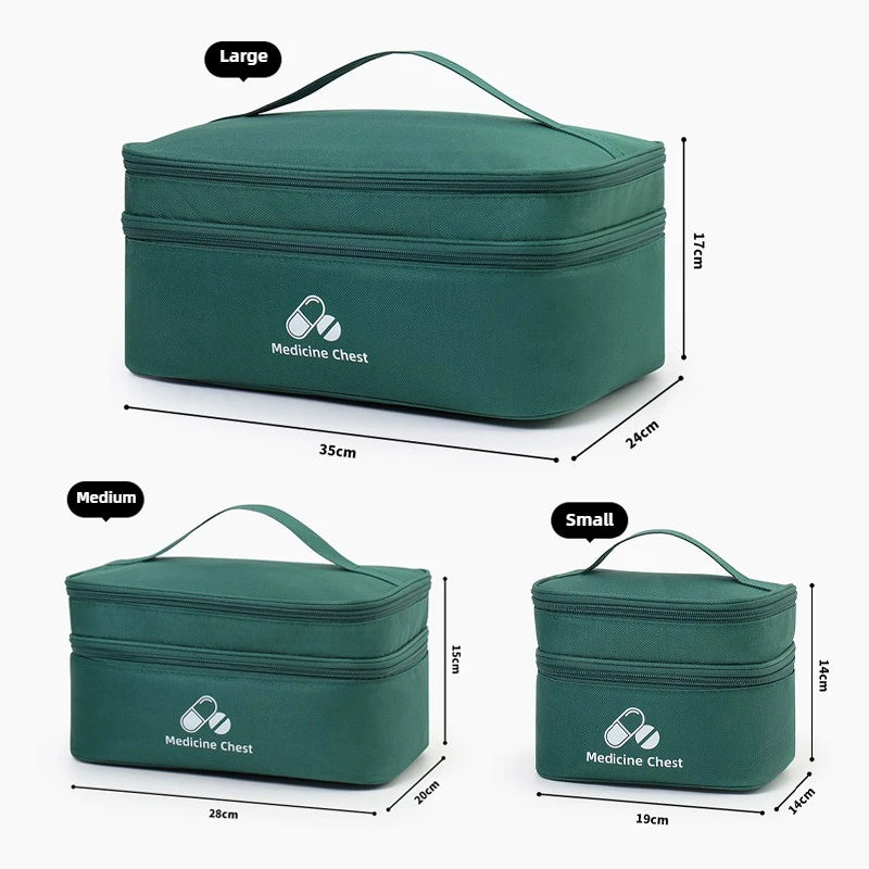 Outdoor Portable Medicine Storage Bag Home First Aid Bag Medicine Box Emergency Bag Epidemic Prevention Bag School Health Bag