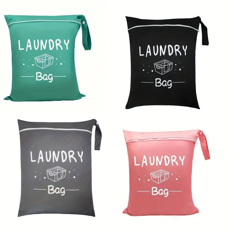 1pc Large Travel Laundry Bag Waterproof Washable Dirty Cloth Bag for Traveling Wet Dry Bag Bathing Suit Workout Bag