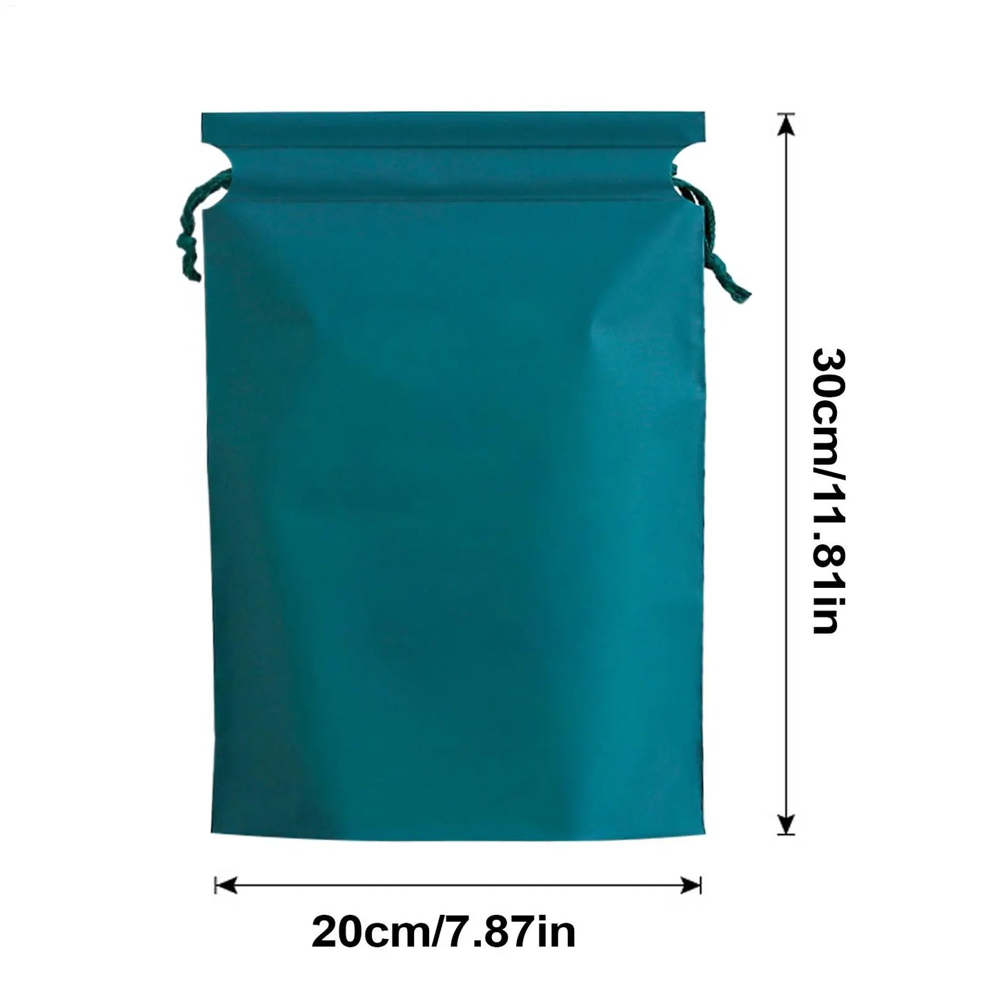 2 Pack Waterproof Drawstring Bags 30x20cm Reusable PE Pouch for Shoes Wet Clothes Outdoor Gym Swimming Travel Sports Storage Bag