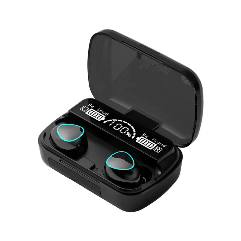 Bluetooth headset M10 hands-free LED Dispay headset Bluetooth HiFi stereo music wireless earplug waterproof game headset