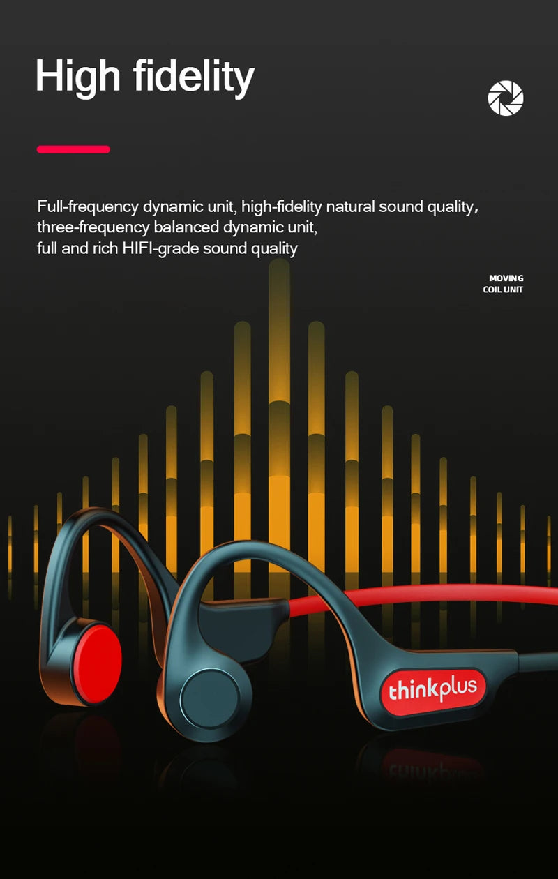 Original Lenovo X3 Pro Bone Conduction Wireless Bluetooth 5.3 Headphone 10pcs / 5pcs / 2pcs Ear Hook Sports Earphones Wholesale