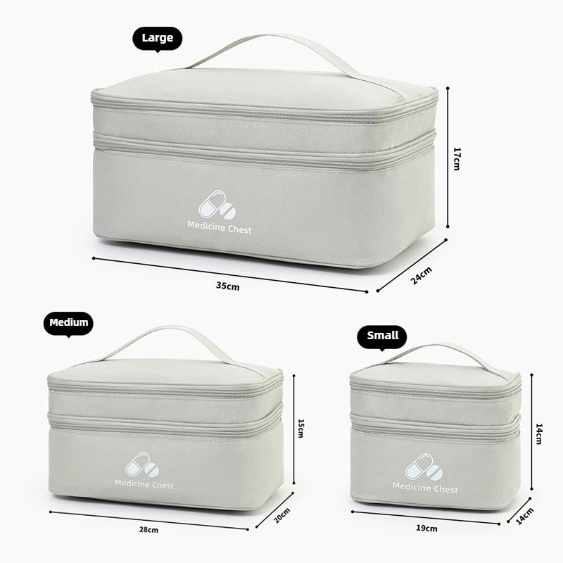Outdoor Portable Medicine Storage Bag Home First Aid Bag Medicine Box Emergency Bag Epidemic Prevention Bag School Health Bag
