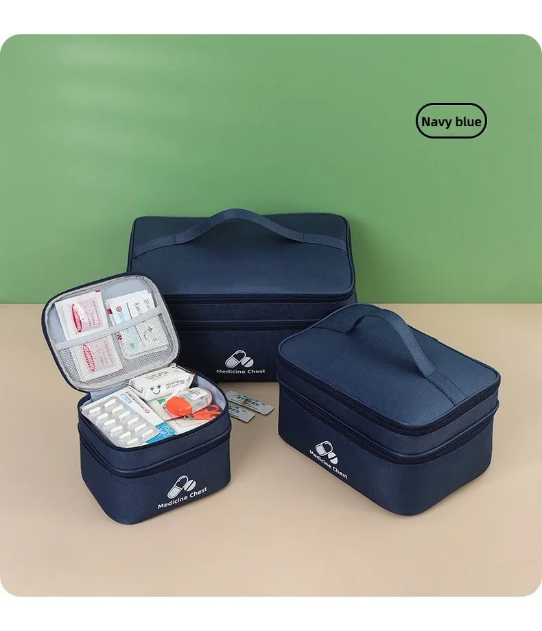 Outdoor Portable Medicine Storage Bag Home First Aid Bag Medicine Box Emergency Bag Epidemic Prevention Bag School Health Bag