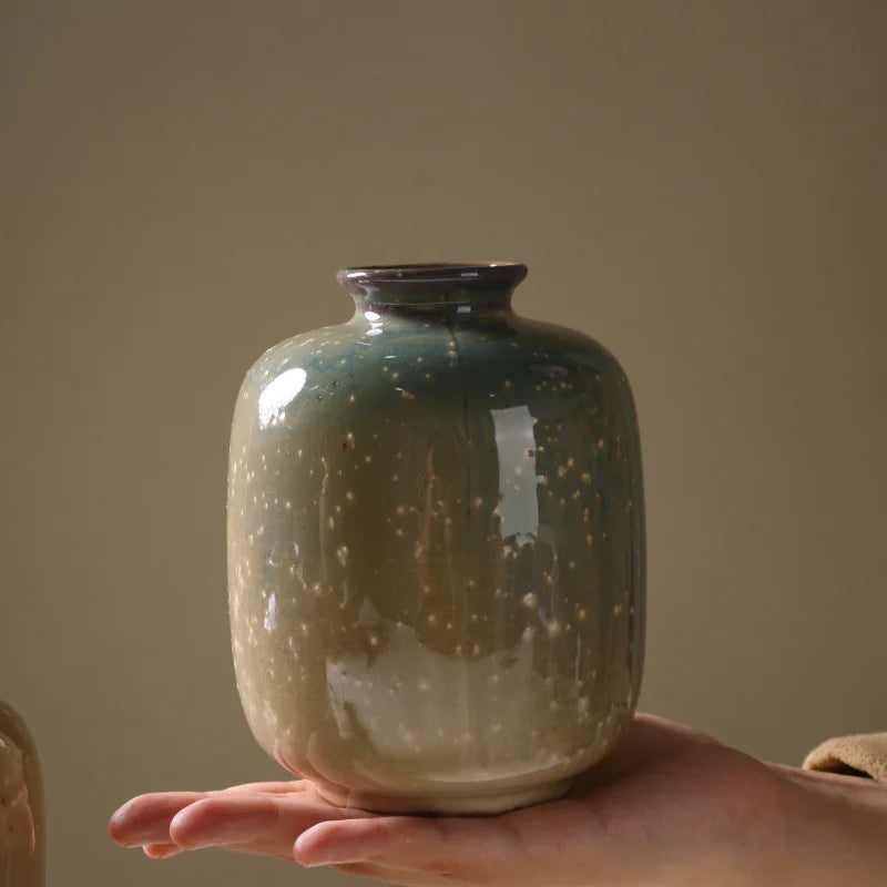Ceramic Vase For Flower Decorative Vase For Table Ceramics & Pottery Flower Bottle 13.5CM High Living Room Accessories