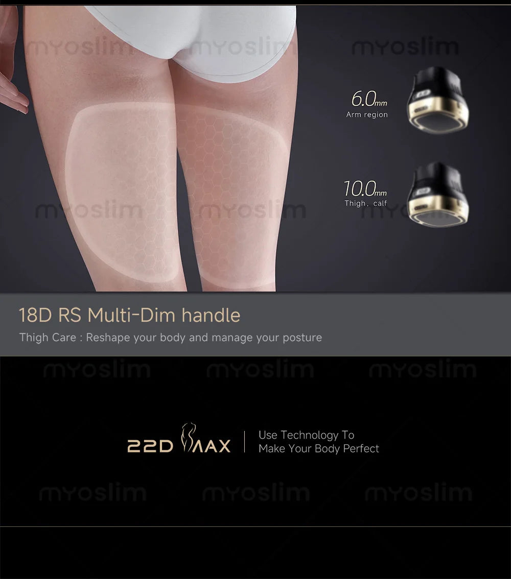 Professional the most popular beauty equipment machine the 22D MAX HIFU for face lifting slimming and fat reduction latest model