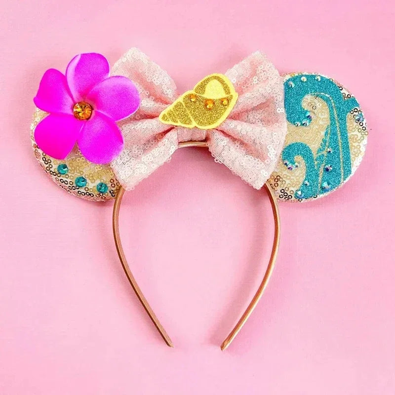 Disney Mickey Mouse Hairbands Frozen Ear Headband for Adults Anna Elsa Snowman Olaf Headwear Women Kids Girls Hair Accessories