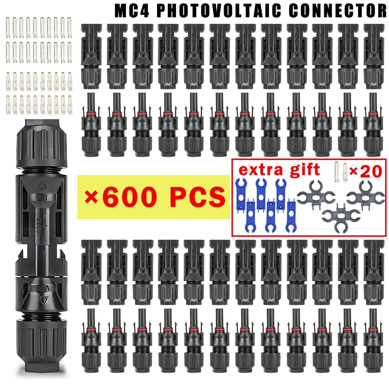 10/20/40/100/200/400Pcs Photovoltaic Solar Connector kit 1000V 30A connectors for solar panels PV/MC 2.5/4/6mm²