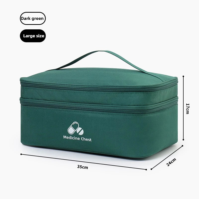 Outdoor Portable Medicine Storage Bag Home First Aid Bag Medicine Box Emergency Bag Epidemic Prevention Bag School Health Bag