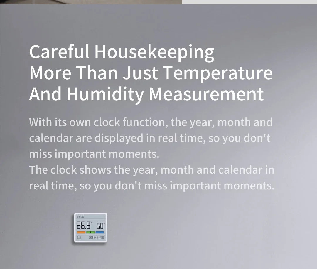 Xiaomi DUKA Atuman LCD Electronic Digital Temperature Humidity Meter Clock Indoor Outdoor Thermometer Hygrometer Weather Sensor