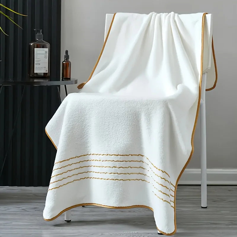 3pcs Ultra-Soft Coral Bath Towel Set Quick-Dry Luxury Spa Gym Towels Large Bath Sheets Lightweight Highly Absorbent