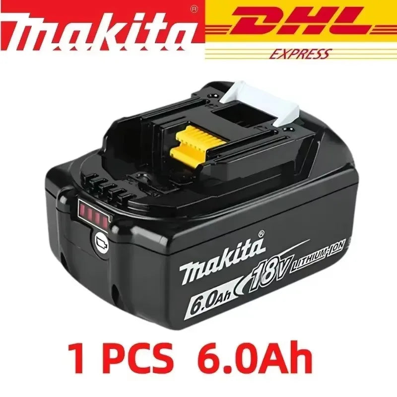 100% original Makita 18V 6.0Ah Rechargeable Battery ,For Makita BL1830 BL1830B BL1840 BL1840B BL1850 BL1850B Power Tools Battery