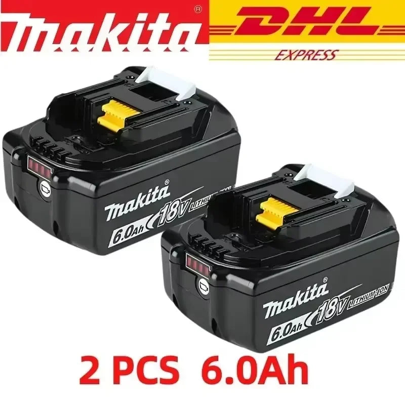 100% original Makita 18V 6.0Ah Rechargeable Battery ,For Makita BL1830 BL1830B BL1840 BL1840B BL1850 BL1850B Power Tools Battery
