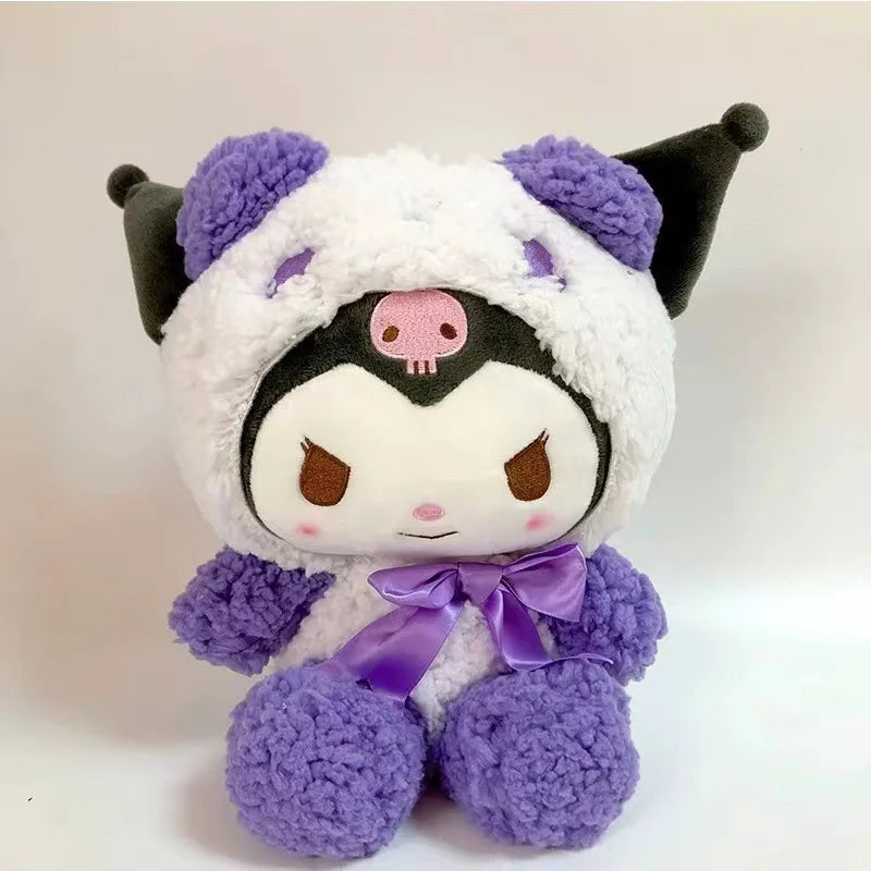 !! HOT Sanrio 25Cm Anime Kuromid Toys Kawaii Mymelody Cinnamorol Plush Soft Stuffed Animals Doll Plushie Pillow Xmas Gift Decor