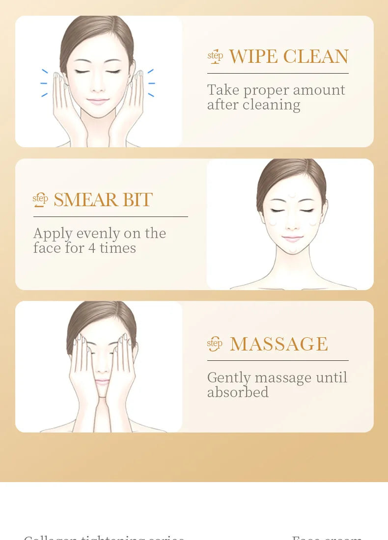 SADOER Collagen Firming Face Cream Moisturizing Hydrating Face Creams Faical Cream Beauty Face Skin Care Products