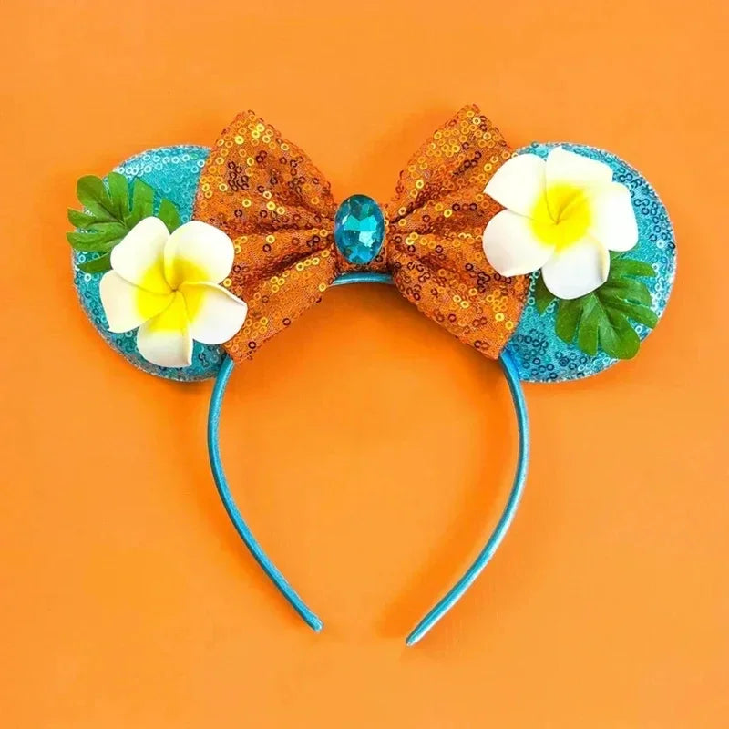 Disney Mickey Mouse Hairbands Frozen Ear Headband for Adults Anna Elsa Snowman Olaf Headwear Women Kids Girls Hair Accessories