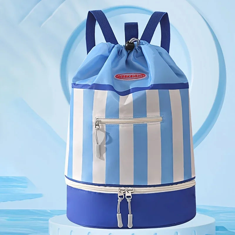 Children's Swimming Backpack, Swimming Bag, Portable Beach Backpack, Outdoor Travel Toiletries Storage