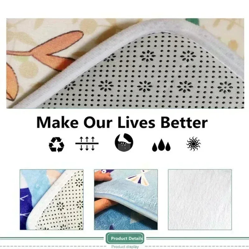 Vinyl Record Pattern Round Carpet Letter Print Home Decor Floor Mat Modern Music Theme Non-Slip Rug for Living Room Music Room