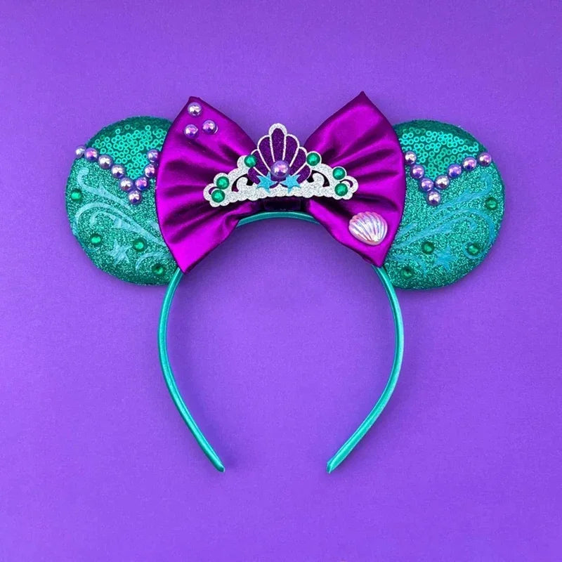 Disney Mickey Mouse Hairbands Frozen Ear Headband for Adults Anna Elsa Snowman Olaf Headwear Women Kids Girls Hair Accessories
