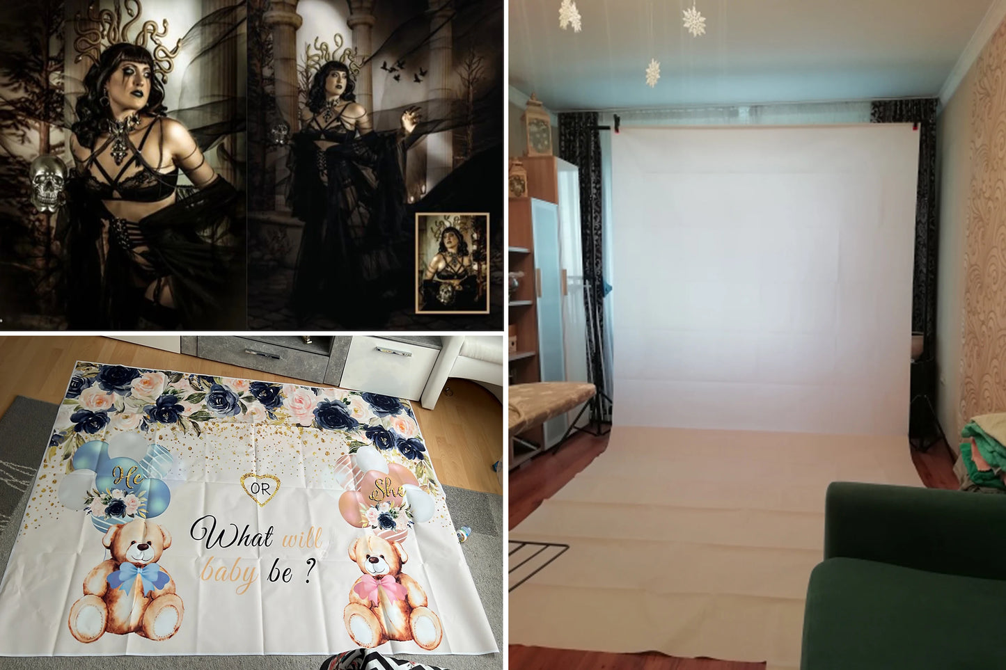 Easter Jesus Communion Cross Theme Banner Shooting Background Cloth, Children Birthday Decoration Photography Studio Background