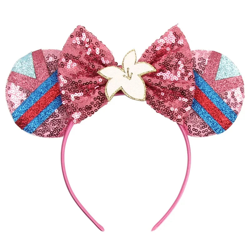 Disney Mickey Mouse Hairbands Frozen Ear Headband for Adults Anna Elsa Snowman Olaf Headwear Women Kids Girls Hair Accessories