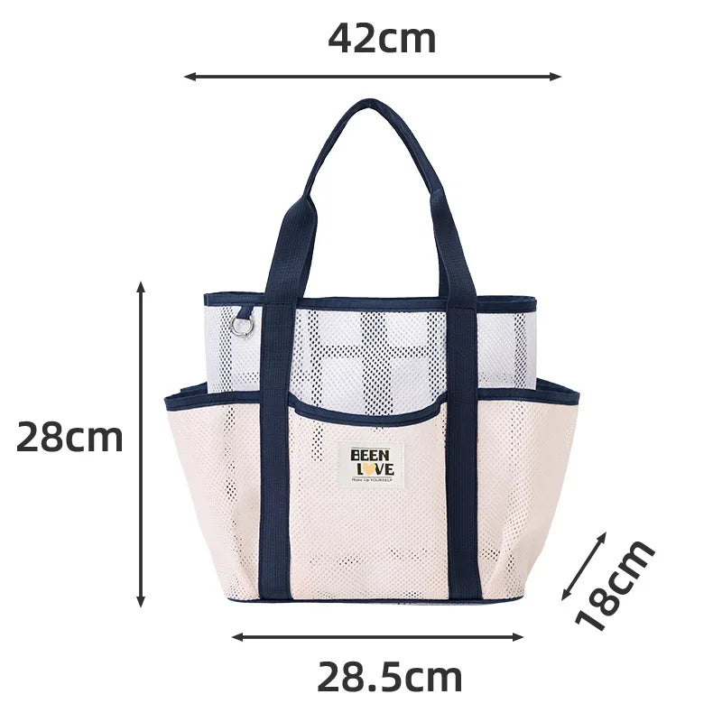 New Handheld Beach Bag Large Capacity Travel Swimsuit Storage Bag Portable Swimming Vacation Storage Bag