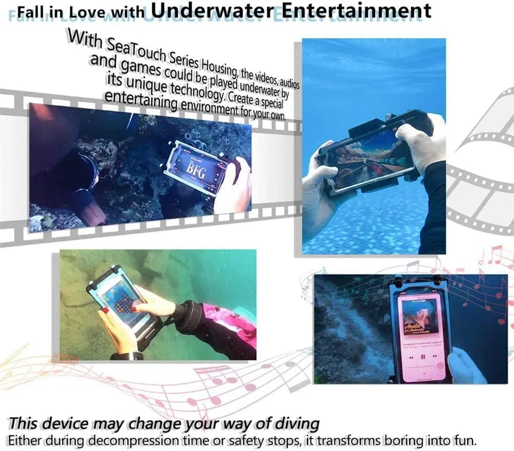 DIVEVOLK SeaTouch 4 MAX Plus Expansion Clamp and Diving Filter Kit  for IPhone and Android Smartphone