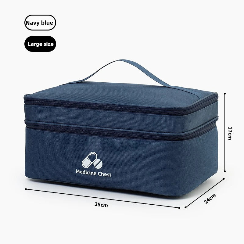 Outdoor Portable Medicine Storage Bag Home First Aid Bag Medicine Box Emergency Bag Epidemic Prevention Bag School Health Bag