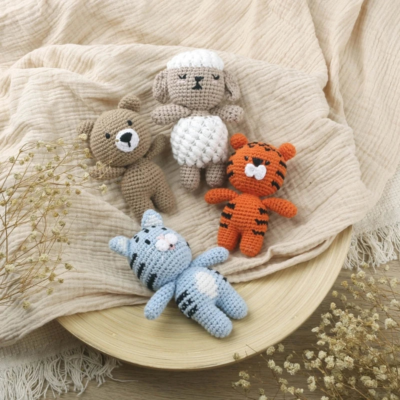 Sweet Style Plush Cartoon Animal Shape   Appease Toy Infant Comfort