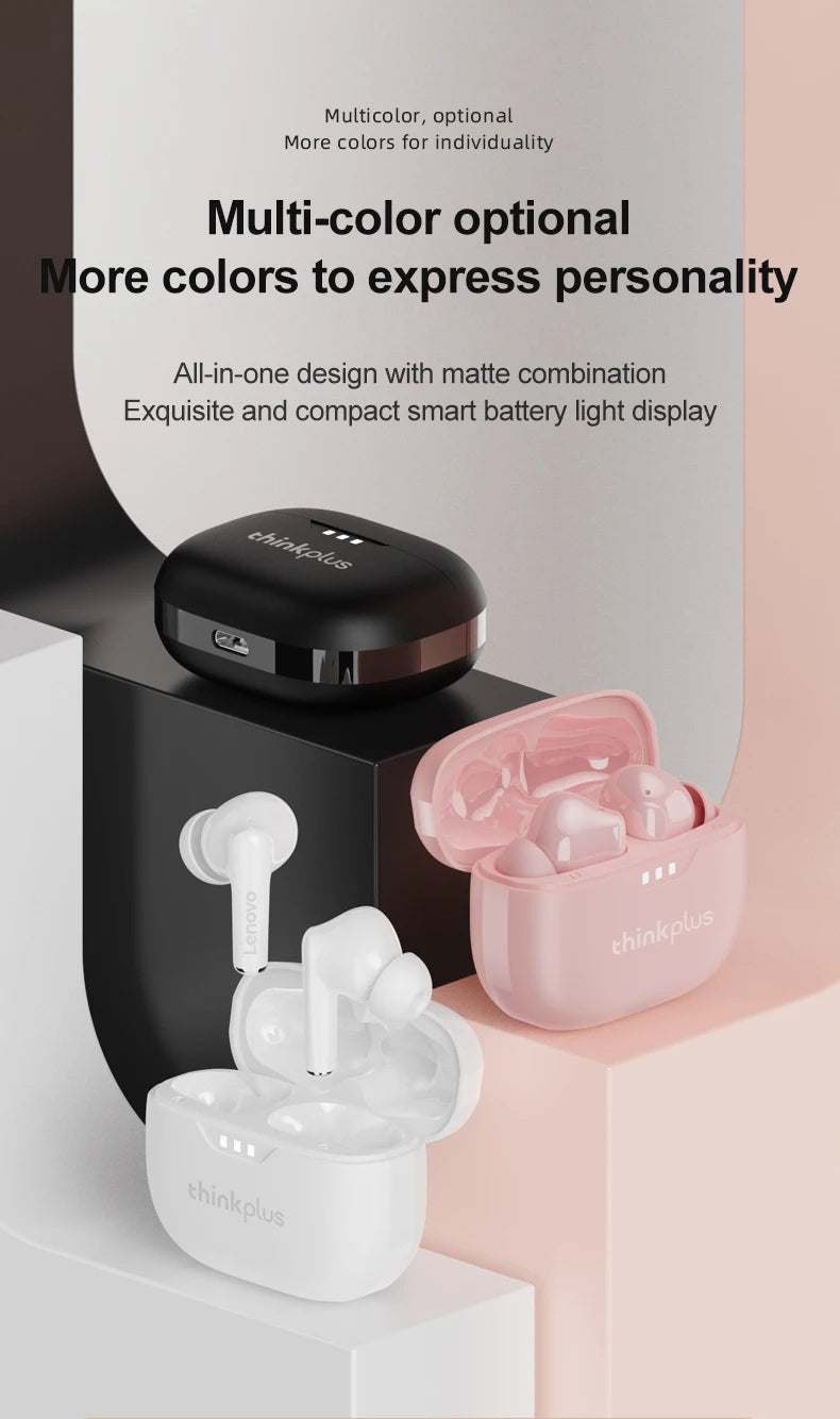 10pcs Lenovo LP3 Pro Wholesale 2pcs Original lp3pro Wireless Bluetooth Headphones HiFi Stereo Earbuds Noise Reduction With Mic