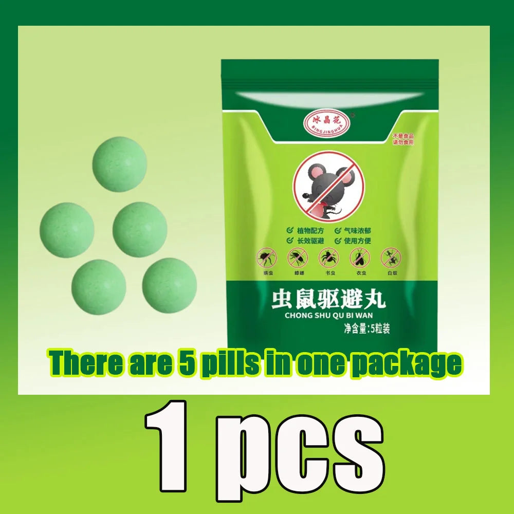 Effective Rat Mouse Repellent Balls Rats mouse trap Bait Mothballs Rat Controller Pill for Indoor Outdoor Rodent Control Protect