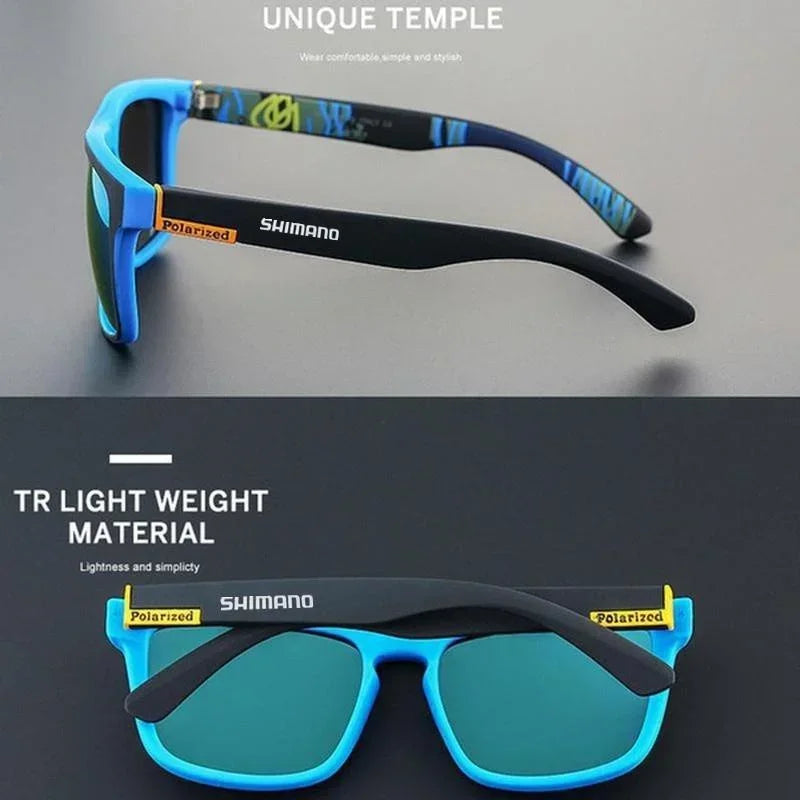 Classic Square Polarized Unisex Outdoor Sports Sunglasses for Fishing Hunting Cycling Driving Mountaineering UV400Anti-glare
