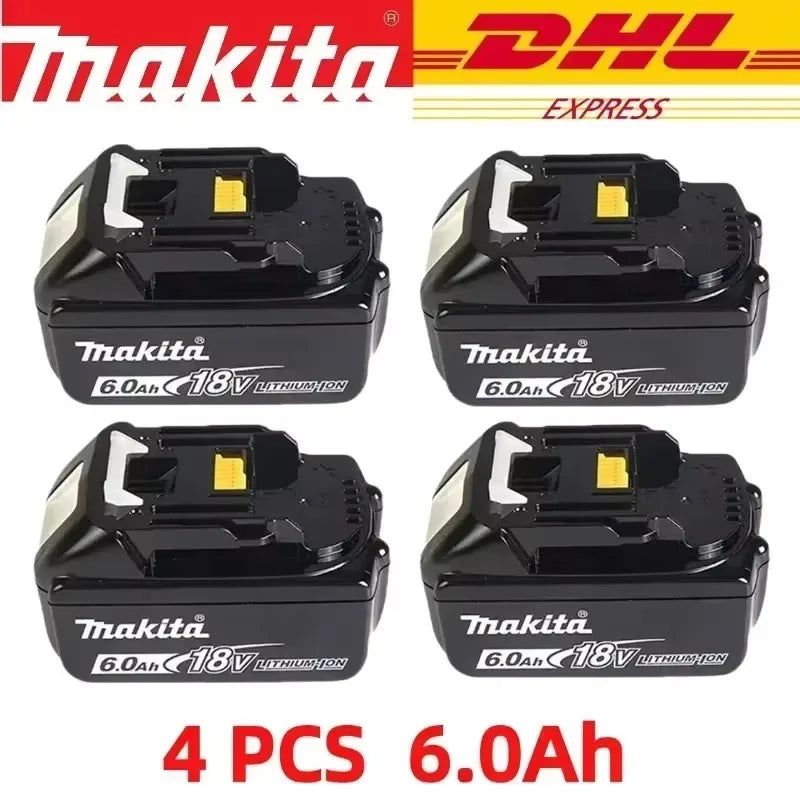 100% original Makita 18V 6.0Ah Rechargeable Battery ,For Makita BL1830 BL1830B BL1840 BL1840B BL1850 BL1850B Power Tools Battery
