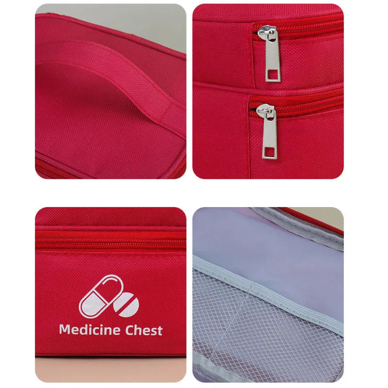 Outdoor Portable Medicine Storage Bag Home First Aid Bag Medicine Box Emergency Bag Epidemic Prevention Bag School Health Bag