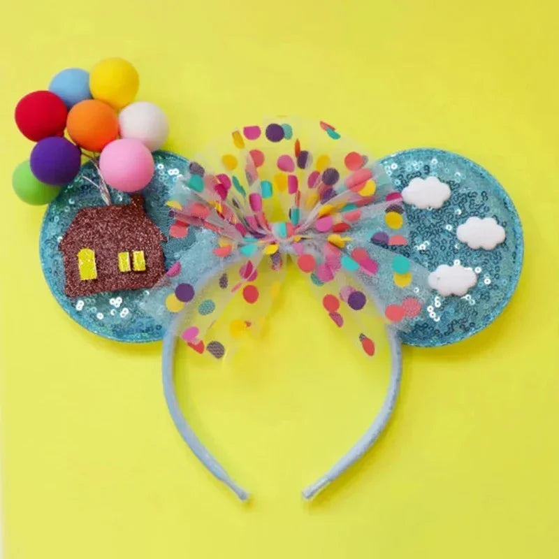 Disney Mickey Mouse Hairbands Frozen Ear Headband for Adults Anna Elsa Snowman Olaf Headwear Women Kids Girls Hair Accessories