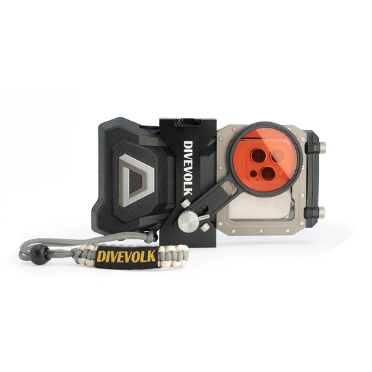 DIVEVOLK SeaTouch 4 MAX Plus Expansion Clamp and Diving Filter Kit  for IPhone and Android Smartphone