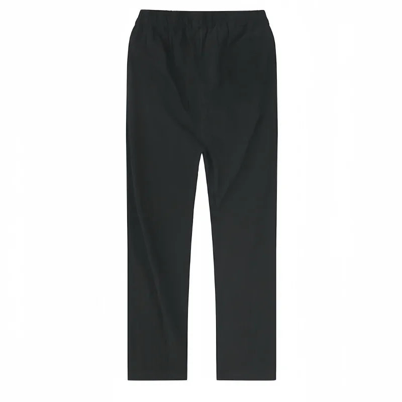 Men's Cotton Linen Pants Joggers Sweatpants Streetwear Breathable Solid Color Linen Trousers Vacation Summer Loose Pants S-5XL